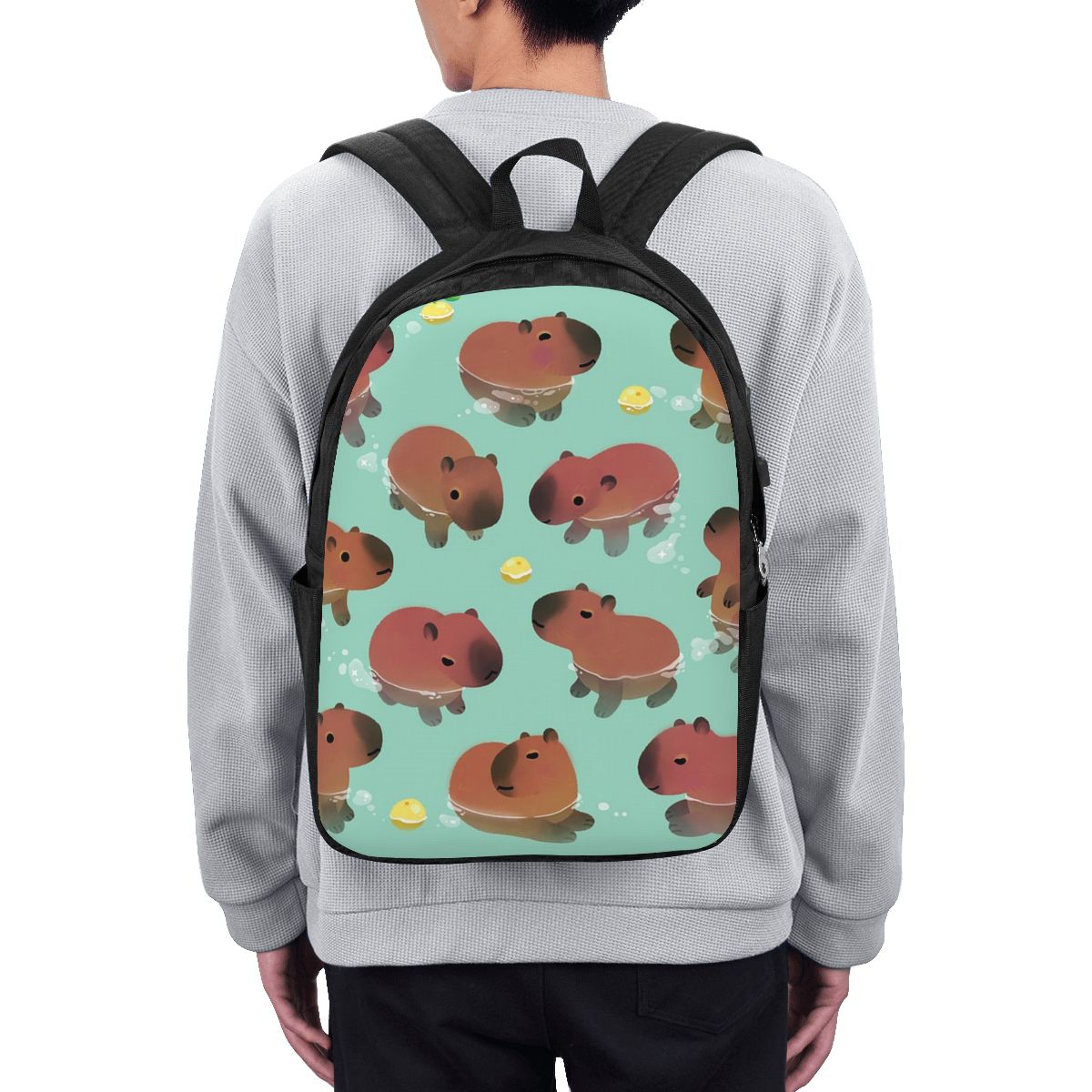Capybara Animal Pattern Backpa - Laptop Bag 评论和价格