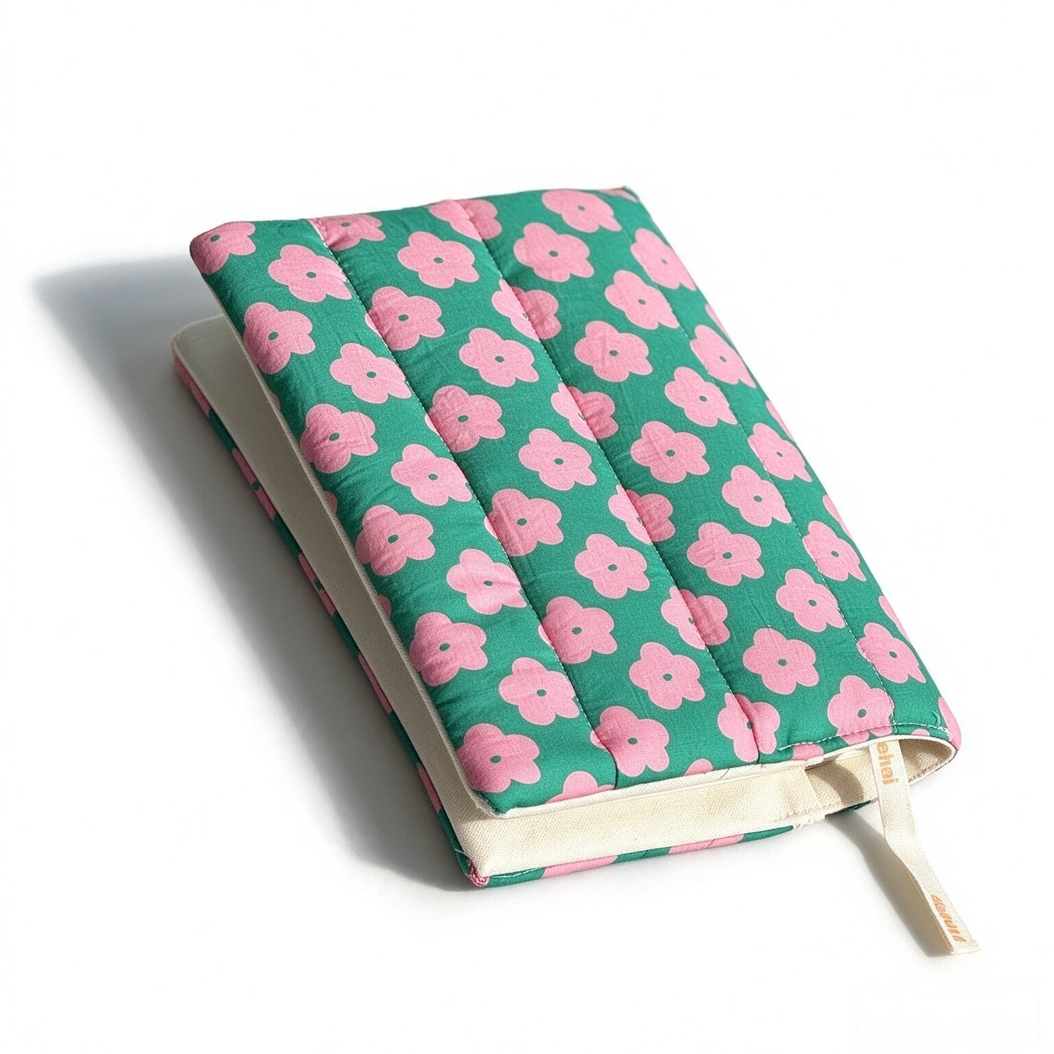 Floral Fabric Quilted Book Cov - Laptop Sleeve 评论和价格