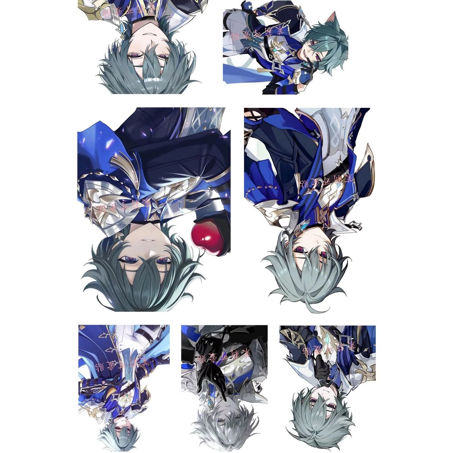 7pcs/set Anime Genshin Impact  - Laptop Original Accessories 评论和价格