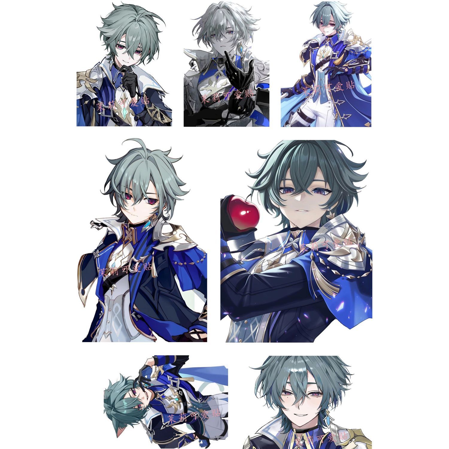 7pcs/set Anime Genshin Impact  - Laptop Original Accessories 评论和价格