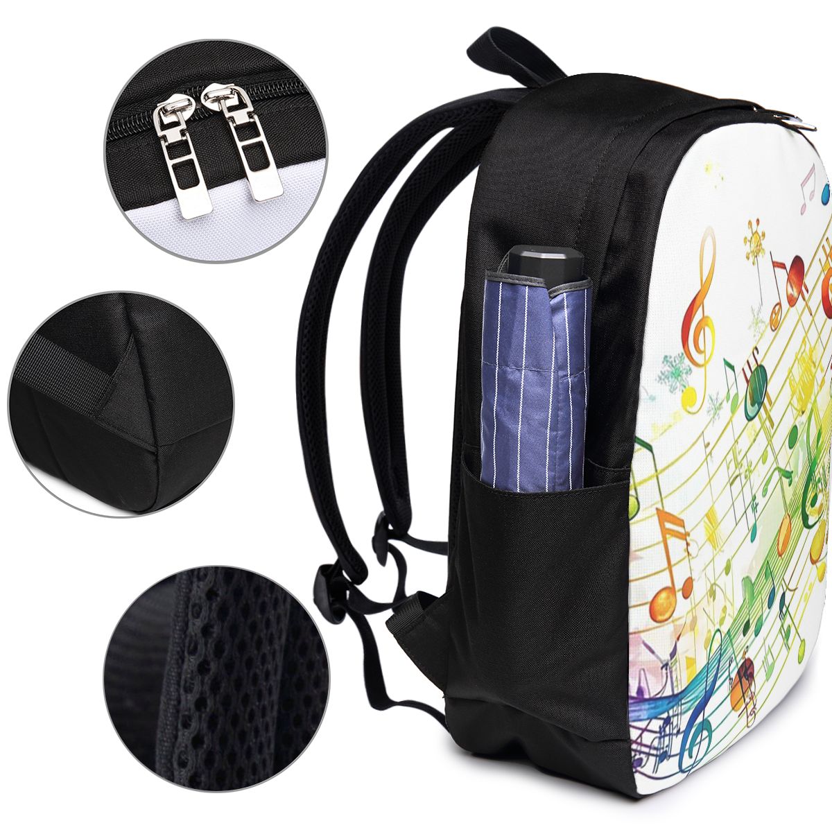 Abstract Piano Keys With Music - Laptop Bag 评论和价格