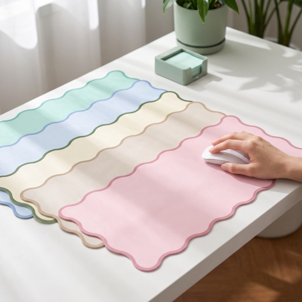 Sweet PU Leather Desk Pad Non  - Keyboard Cover 评论和价格