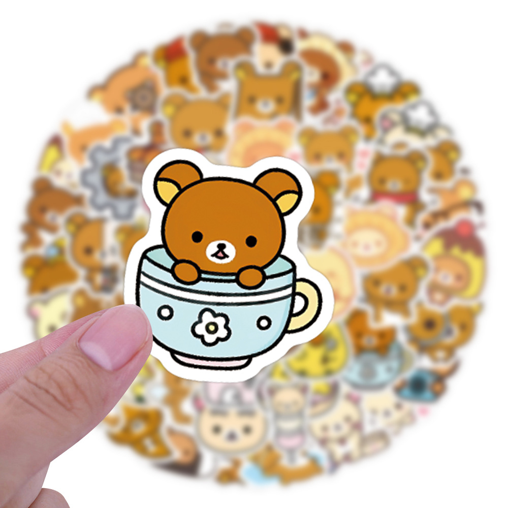 100Pcs Cute Rilakkuma Stickers - Laptop Original Accessories 评论和价格
