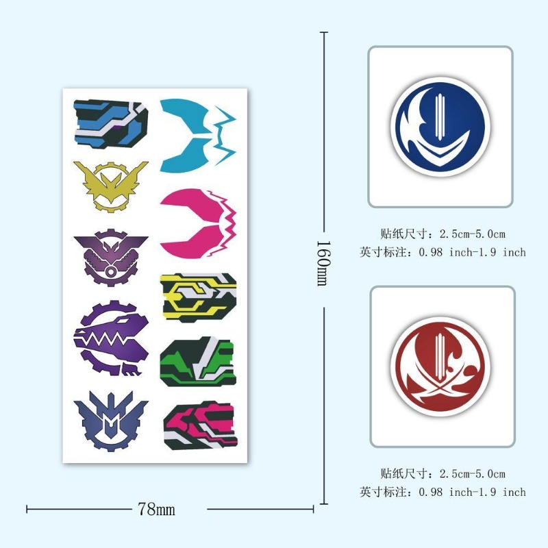 60 Sheets Kamen Rider Logo Sti - Laptop Original Accessories 评论和价格